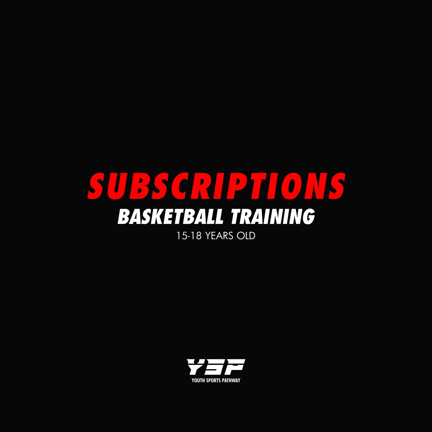 Subscription: 15-18 Years Old Basketball Training (SHEFFIELD)