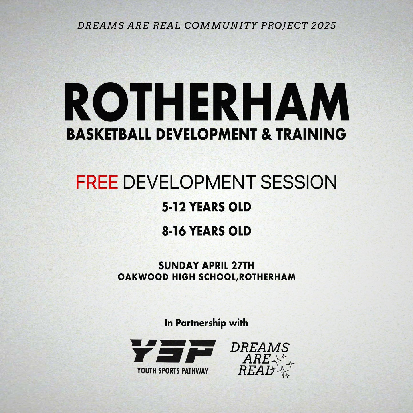Rotherham Basketball Development & Training Session - April 27th
