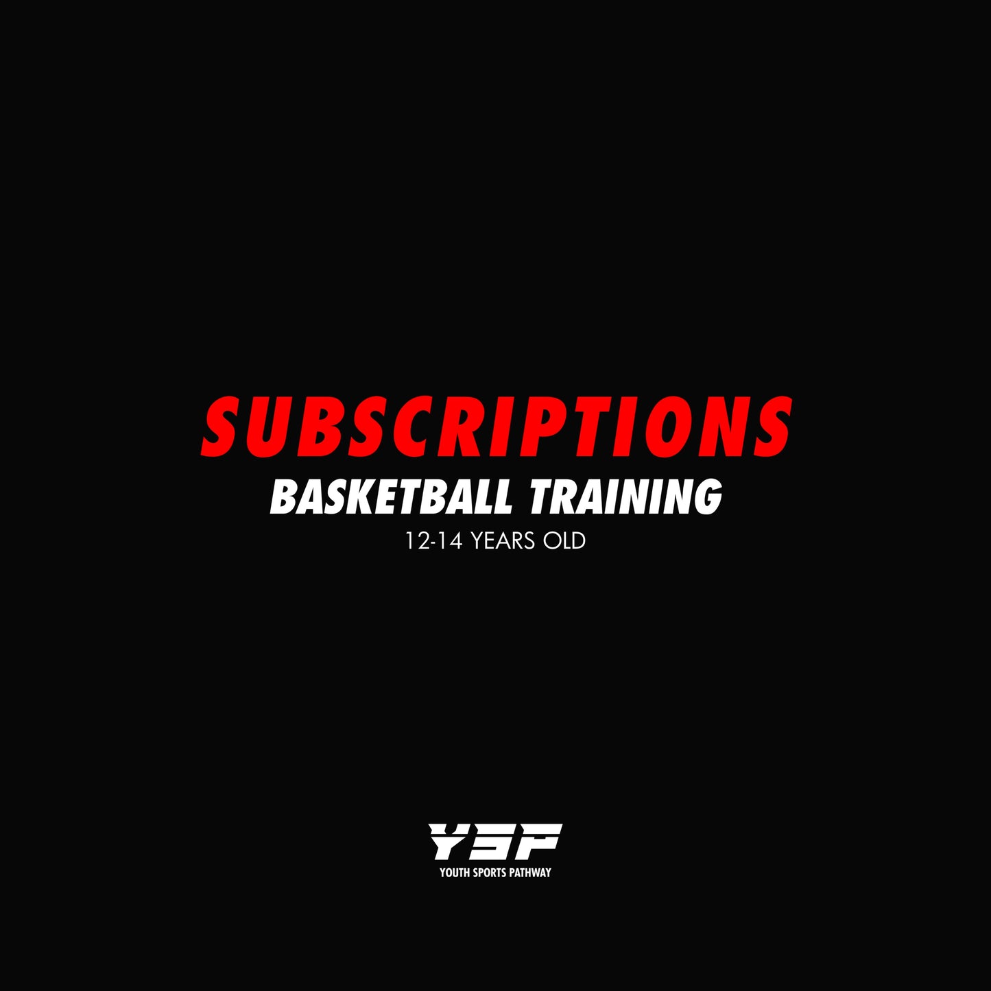 Subscription: 12-14 Years Old Basketball Training
