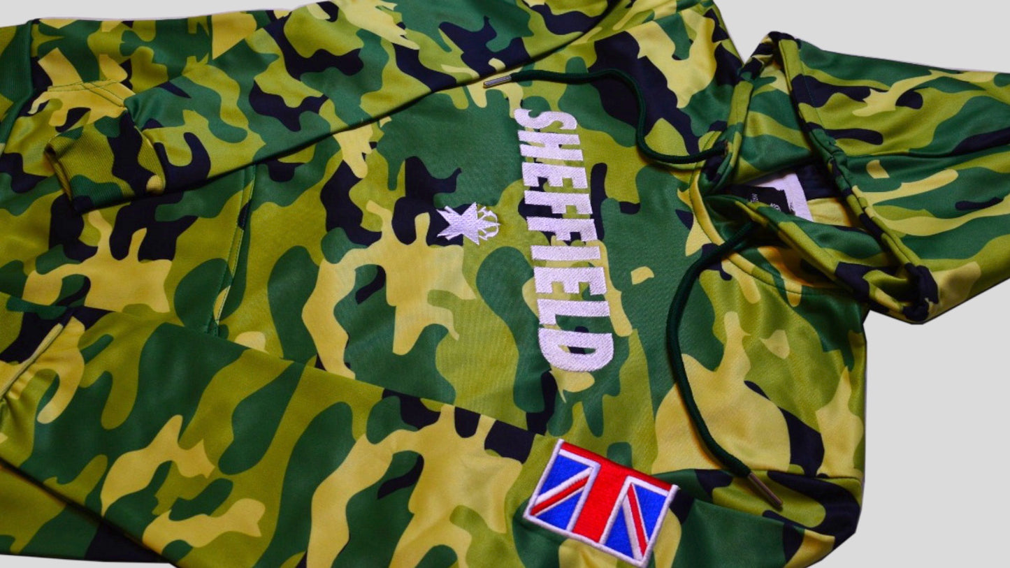 Make It Work Sheffield Camouflage Flag Patch GREEN
