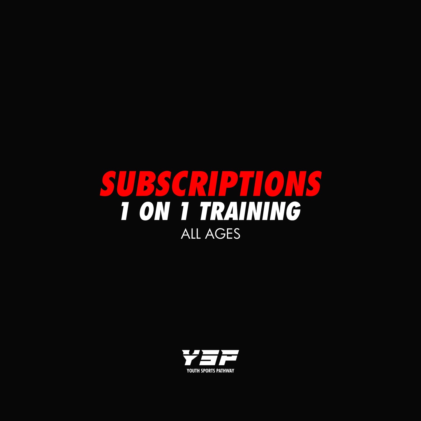 Subscription : 1 on 1 Training (SHEFFIELD)