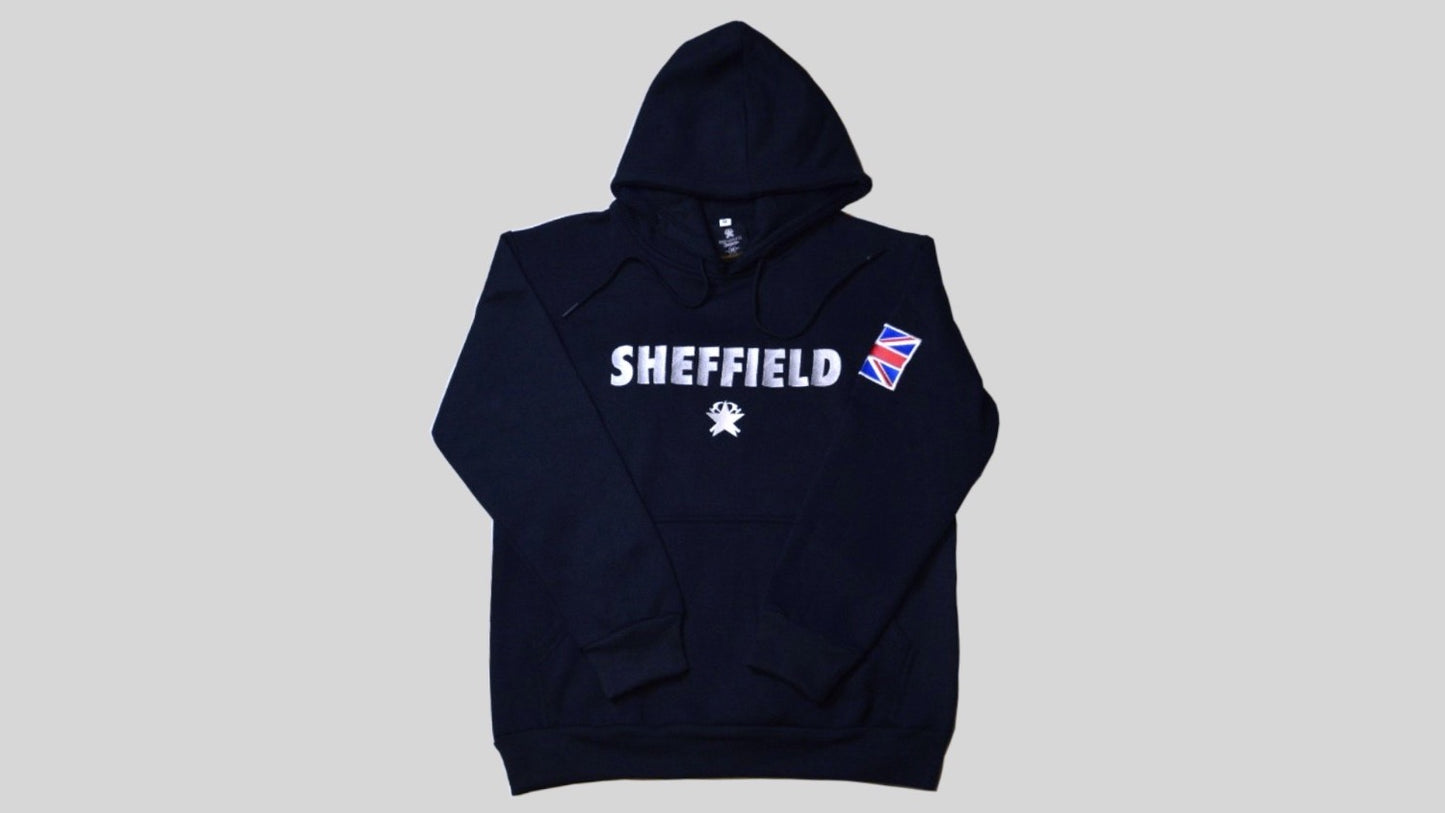 Make It Work Sheffield Flag Patch Hoodie BLACK