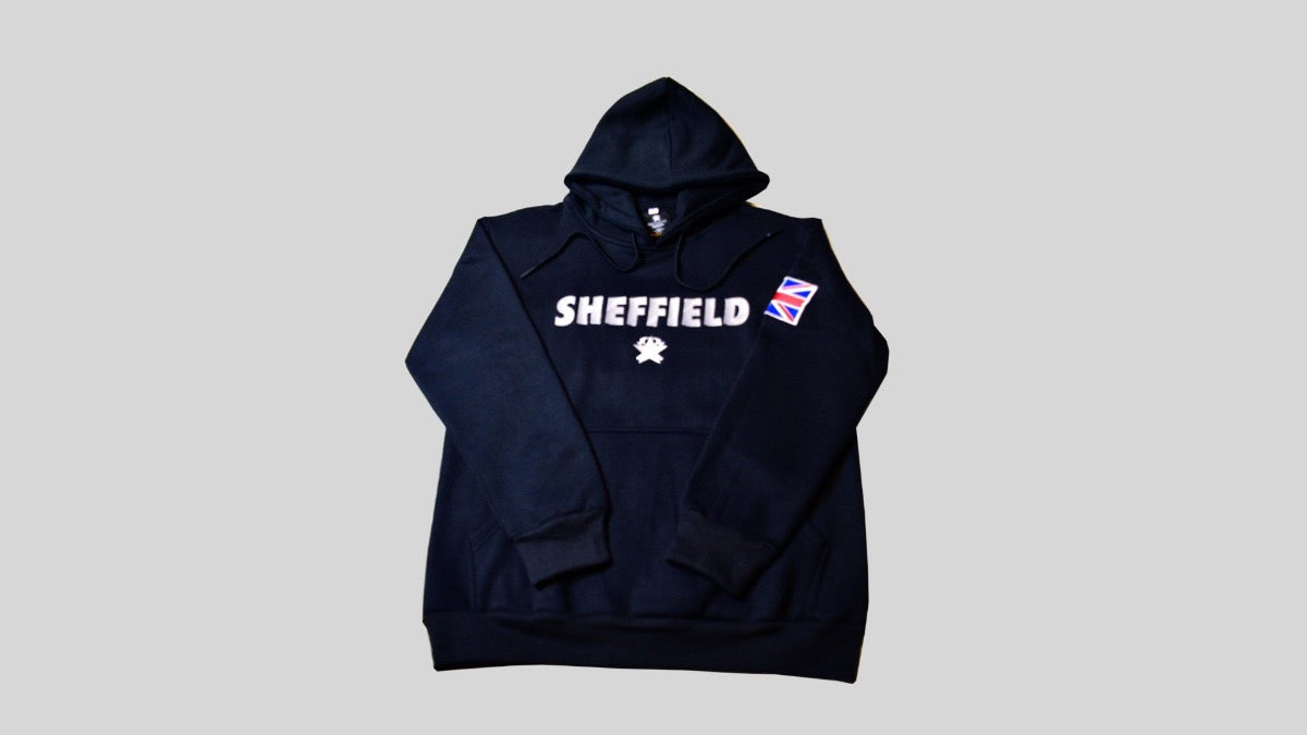 Make It Work Sheffield Flag Patch Hoodie BLACK