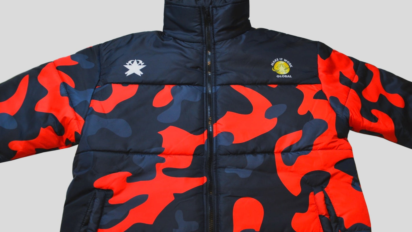 Make It Work Global Puffer Camouflage RED